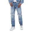 画像4: PUBLIK DENIM パブリックデニム 【Straight Fit Denim Pants】デニムパンツ ロングパンツ ジーパン デニム USサイズ ズボン メンズ 大きいサイズ ビッグサイズ ダメージ 加工 (4)