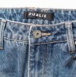 画像7: PUBLIK DENIM パブリックデニム 【Straight Fit Denim Pants】デニムパンツ ロングパンツ ジーパン デニム USサイズ ズボン メンズ 大きいサイズ ビッグサイズ ダメージ 加工 (7)