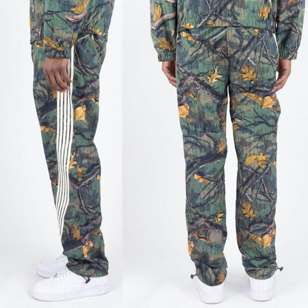 画像5: REBEL MINDS レベル マインズ 【Camo Bent Stripes Nylon Pants】 迷彩 カモフラ ナイロンパンツ ウィンドブレーカー アウトドア ビッグサイズ 大きいサイズ ユニセックス メンズ (5)