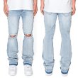 画像3: VICTORIOUS ヴィクトリアス 【Bootcut Raw Edge Denim Jeans ブーツカットデニムパンツ】 ダメージ デニムパンツ ブーツカットデニム ロングパンツ スリム 伸縮 ストレッチパンツ メンズ ズボン (3)