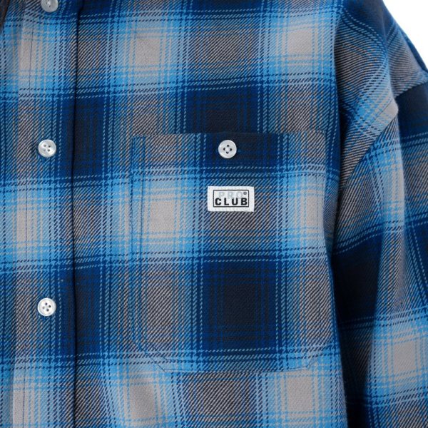 画像14: PRO CLUB プロクラブ 【Heavywide Ombre Flannel Shirt】 ロングシャツ チェックシャツ フランネルシャツ 厚手 長袖 ビッグサイズ 大きいサイズ ユニセックス メンズ (14)