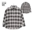 画像9: PRO CLUB プロクラブ 【Heavywide Ombre Flannel Shirt】 ロングシャツ チェックシャツ フランネルシャツ 厚手 長袖 ビッグサイズ 大きいサイズ ユニセックス メンズ (9)