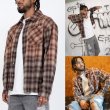 画像15: EPTM エピトミ 【Bleached Flannel Shirts】 チェックシャツ フランネルシャツ 切りっぱなし 長袖 ビッグサイズ 大きいサイズ メンズ ユニセックス (15)