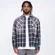 画像16: EPTM エピトミ 【Bleached Flannel Shirts】 チェックシャツ フランネルシャツ 切りっぱなし 長袖 ビッグサイズ 大きいサイズ メンズ ユニセックス (16)