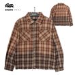 画像8: EPTM エピトミ 【Bleached Flannel Shirts】 チェックシャツ フランネルシャツ 切りっぱなし 長袖 ビッグサイズ 大きいサイズ メンズ ユニセックス (8)