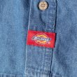 画像11: DICKIES ディッキーズ 【 長袖 デニムシャツ 】 メンズ 大きいサイズ WL300 長袖シャツ ワークシャツ ロングシャツ ボタンダウン USサイズ ストーンウォッシュ (11)