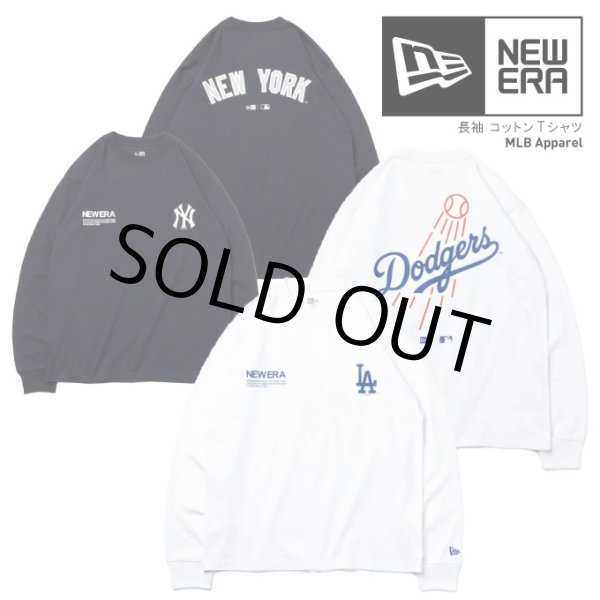 画像1: NEW ERA ニューエラ ロングTシャツ【 MLB Apparel / NY LA 】 ロンT 長袖 コットン 8オンス NEWERA (1)