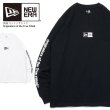 画像1: NEW ERA ニューエラ ロングTシャツ【 ミニボックスロゴ Originators of the True Fitted 】 ロンT 8オンス 袖プリ NEWERA (1)