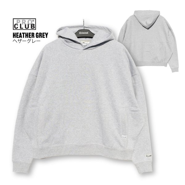画像10: PRO CLUB プロクラブ 【Heavywide Fleece Pullover Hoodie】 パーカー ヘビーウェイト ビッグサイズ ワイドシルエット 長袖 厚手 無地 迷彩 ユニセックス スウェット (10)