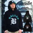 画像1: BALLIN パーカー 【 B CHENILLE PULLOVER HOODIE 】  パーカー フーディー プルオーバー スウェット ヒップホップ HIPHOP メンズ  ライトウェイト パイル地 高品質 10オンス 綿100% シェニール ビッグロゴ サガラワッペン ニューヨーク (1)