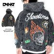 画像1: DVMT【 オーバーサイズジップパーカー Showtime 】 パーカー ジップパーカー 長袖 大きいサイズ メンズ ネオンカラー HIPHOP WESTCOAST カリフォルニア 西海岸 (1)