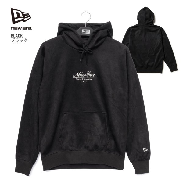 画像4: NEW ERA ニューエラ 【ポリスウェード プルオーバーフーディー】 長袖 スウェード パーカー ビッグサイズ ユニセックス (4)