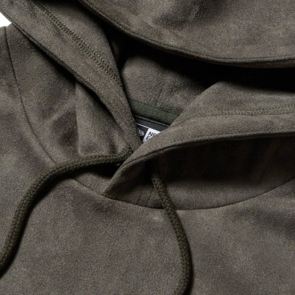 画像10: NEW ERA ニューエラ 【ポリスウェード プルオーバーフーディー】 長袖 スウェード パーカー ビッグサイズ ユニセックス (10)