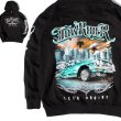 画像1: プリント パーカー 【 LOWRIDER / LETS CRUISE ローライダー 】 プルオーバー フーディ アメ車 西海岸 カリフォルニア WESTCOAST 裏起毛 WEST系 (1)