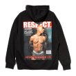 画像3: プリントパーカー 【 RESPECT 】  プルオーバー フーディ Tupac 2pac ラッパー 裏起毛 (3)