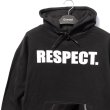 画像4: プリントパーカー 【 RESPECT 】  プルオーバー フーディ Tupac 2pac ラッパー 裏起毛 (4)