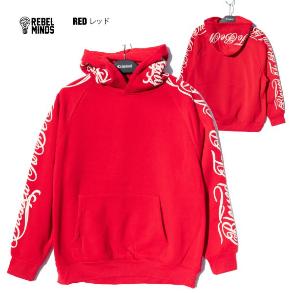 画像10: REBEL MINDS レベル マインズ 【Script Blessed Fleece Sweat Hoodie】 スクリプトロゴ パーカー フーディー スウェット プルオーバー セットアップ ビッグサイズ 大きいサイズ ユニセックス (10)