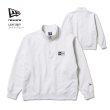 画像5: NEW ERA ニューエラ 【裏起毛 オーバーサイズド スウェット ハーフジップ ボックスロゴ】 長袖 スウェット ハーフジップパーカー レイヤードスタイル ロゴ オーバーサイズ ビッグサイズ ユニセックス (5)