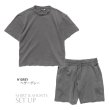 画像4: BLEECKER & MERCER 【Acid Washed Basic Set Up】 【上下セット】 無地 SETUP WESTCOAST  HIPHOP ヒップホップ ダンス衣装 ストリート メンズ 大きいサイズ セットアップ (4)