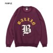 画像4: BALLIN トレーナー【 B CHENILLE CREWNECK 】トレーナー スウェット ヒップホップ HIPHOP メンズ  裏起毛 厚手 ヘビー パイル地 高品質 10オンス 綿100% シェニール ビッグロゴ (4)