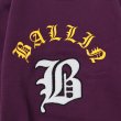 画像10: BALLIN トレーナー【 B CHENILLE CREWNECK 】トレーナー スウェット ヒップホップ HIPHOP メンズ  裏起毛 厚手 ヘビー パイル地 高品質 10オンス 綿100% シェニール ビッグロゴ (10)