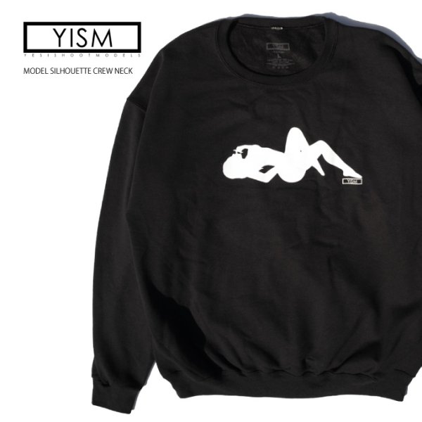 画像1: YISM スウェット トレーナー  【 MODEL SILHOUETTE CREW NECK 】 クルーネック 薄手 ライトオンス (1)