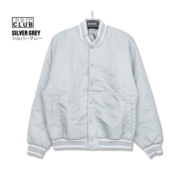 画像10: PRO CLUB プロクラブ 【Comfort Wide Satin Baseball Jacket】 スタジャン スタジアムジャケット アウター (10)