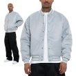 画像5: PRO CLUB プロクラブ 【Comfort Wide Satin Baseball Jacket】 スタジャン スタジアムジャケット アウター (5)