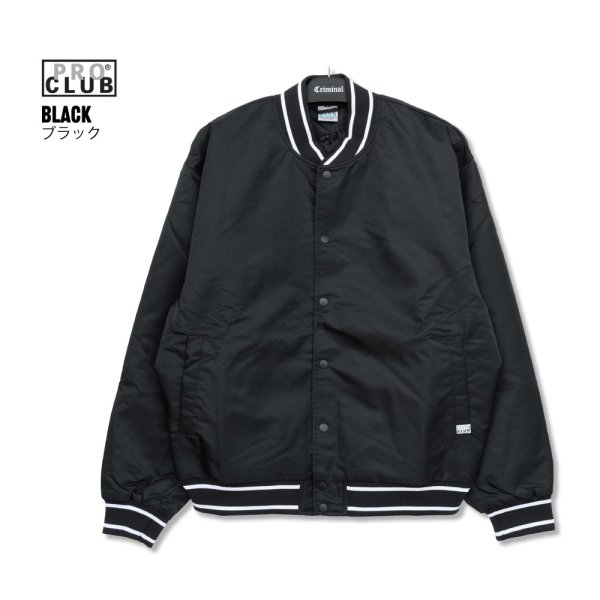 画像9: PRO CLUB プロクラブ 【Comfort Wide Satin Baseball Jacket】 スタジャン スタジアムジャケット アウター (9)