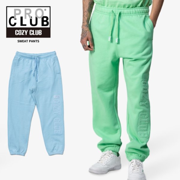 画像1: PRO CLUB × COZY BOYS 【コラボ スウェットパンツ】COZY CLUB プロクラブ PROCLUB (1)