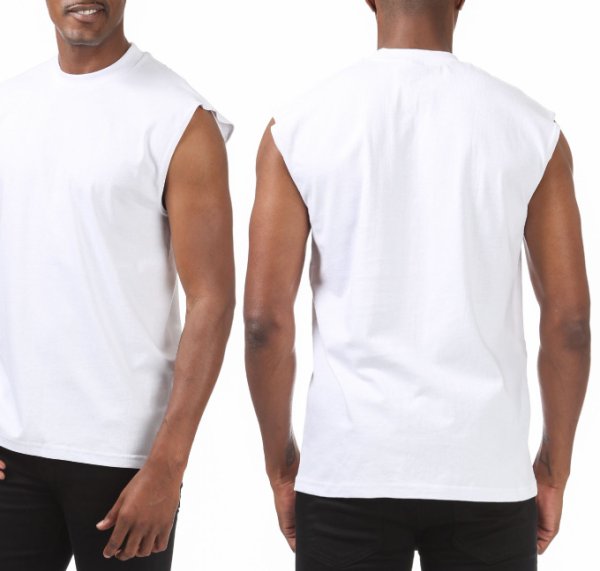 画像5: PRO CLUB プロクラブ 【 ヘビーウェイト マッスルT 】 無地 ノースリーブ 6.5oz PROCLUB (5)