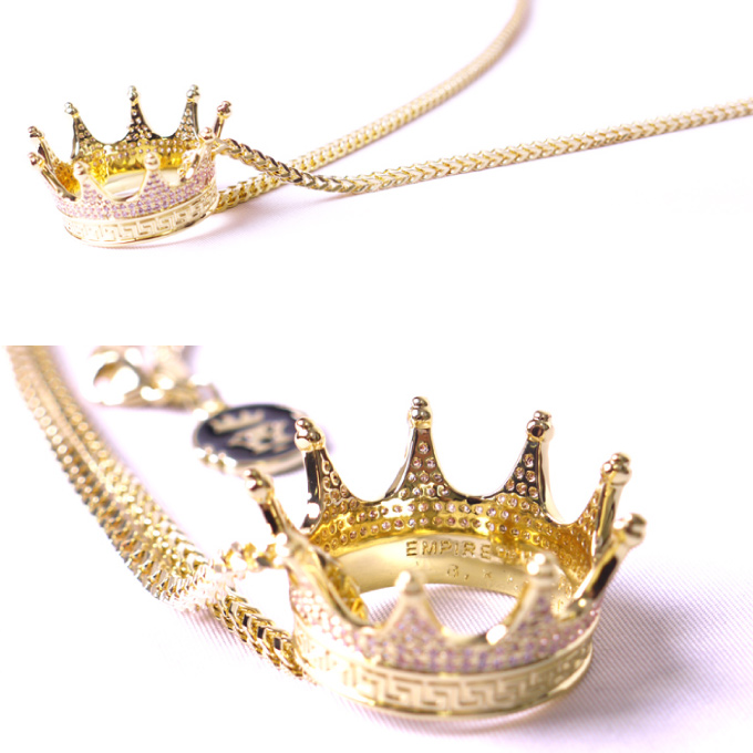 アメリカのFOXドラマ『EMPIRE』との限定コラボモデル!! KINGICE×EMPIRE ネックレス CROWN クラウン