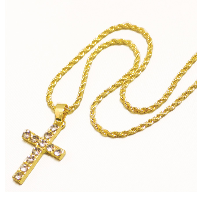 ミニペンダント ネックレス 【クロス CROSS】 十字架 ミニネックレス チェーンネックレス MINI PENDANT NECKLACE 男女兼用  メンズ レディース アクセサリー ジュエリー ヒップホップ HIPHOP B系 CRIMINAL クリミナル