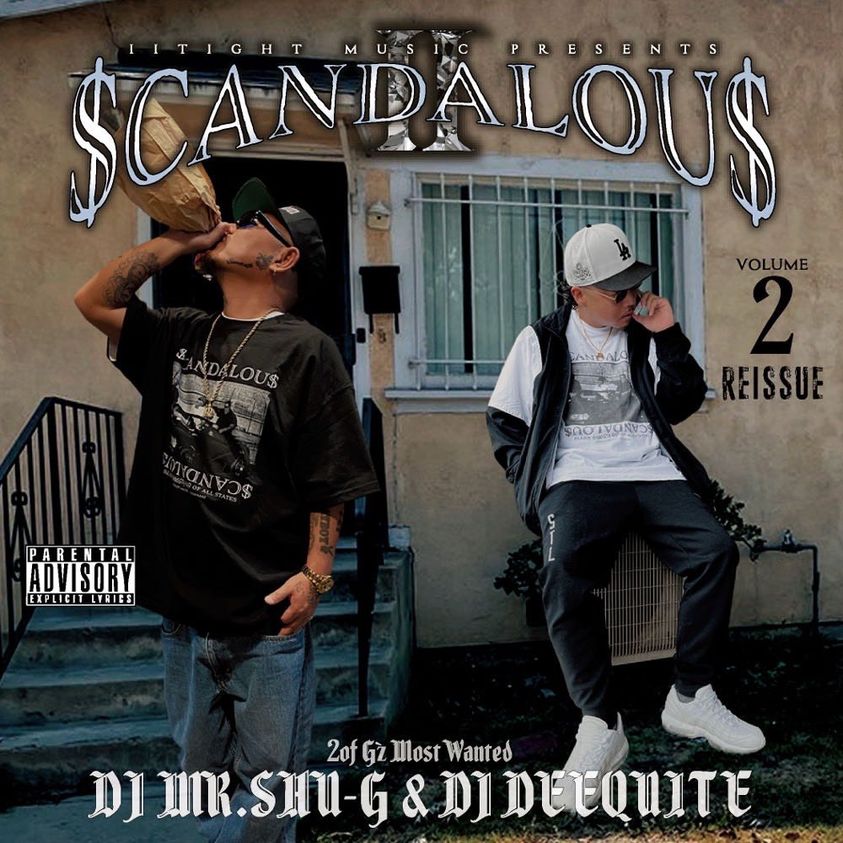 【 12月7日発売!! 】ミックスCD MIX CD 【 SCANDALOUS Vol.2 / DJ MR.SHU-G & DJ DEEQUITE 】  90s ヒップホップ WESTCOAST G-RAP GANGSTA RAP HIPHOP ギャングスタラップ