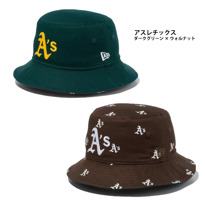 MLB球団ロゴを総柄デザインで表現したリバーシブルハット。NEW ERA