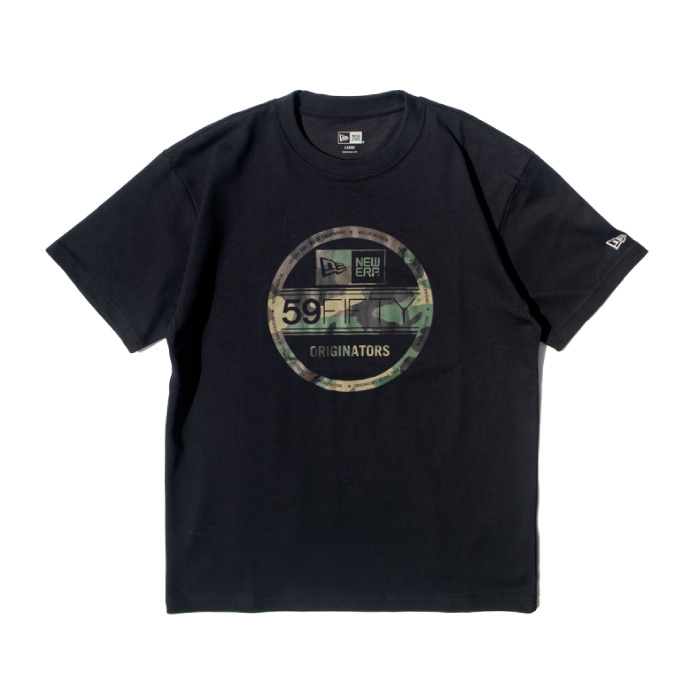 NEW ERA ニューエラ Tシャツ【 迷彩 バイザーステッカーロゴ 】 吸汗速