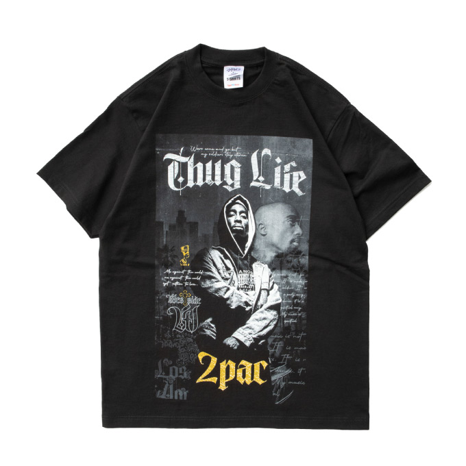 A$AP2PAC Tシャツ ラップT HIPHOP 黒　サイズL 【新品】