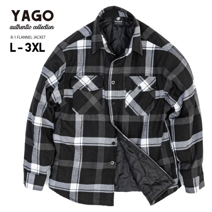 ウエストコーストシーンでは大定番のシャツジャケット! 中綿入り YAGO