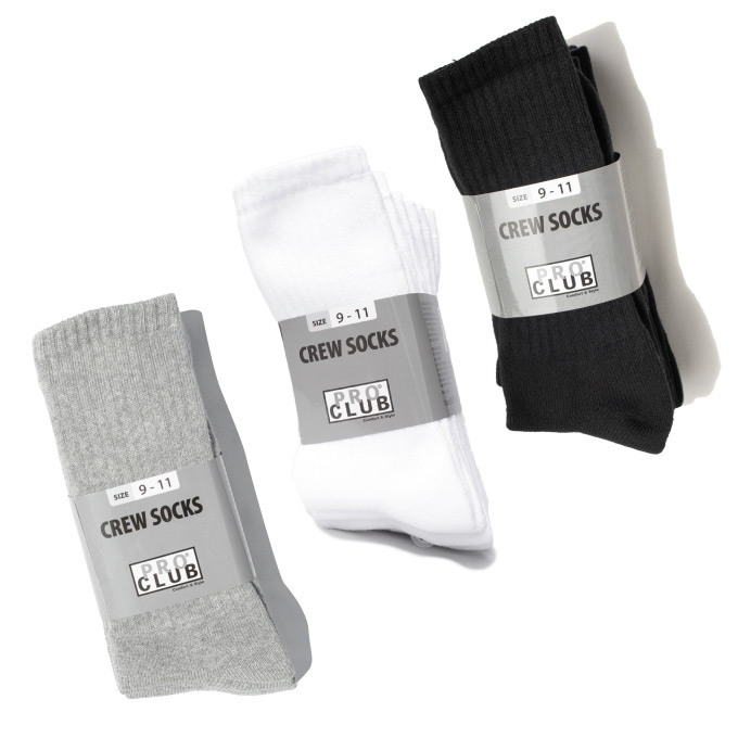 Pro Club Heavyweight Crew Socks (3 Pairs)